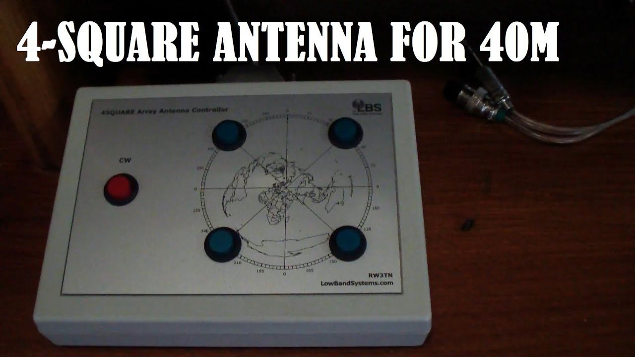 4 вертикала на 40м / 4-square antenna for 40m смотреть онлайн