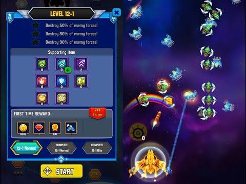 Space shooter Galaxy attack - Level 12-1 смотреть онлайн