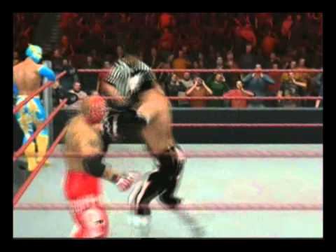 WWE Smackdown vs. Raw 2011 Sin Cara & Hunico vs. Randy Orton & Rey Mysterio смотреть онлайн