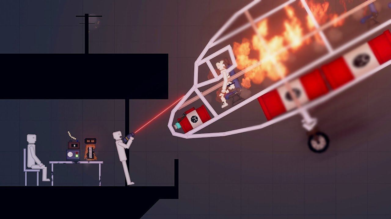 New Map Airport - Airplane crashed into an accident - People Playground 1.19.2 смотреть онлайн