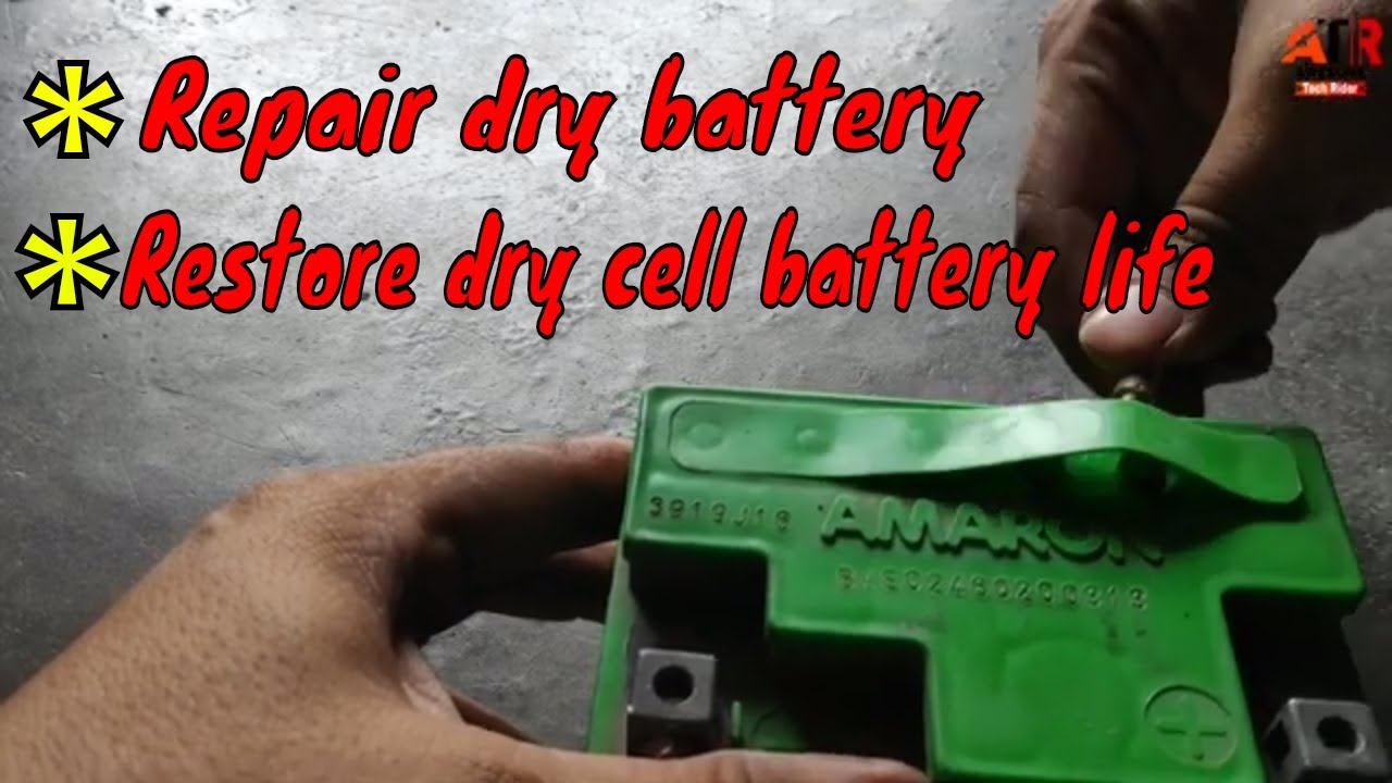 How To Repair Dry Batteries At Home || Amaron battery смотреть онлайн