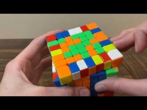Кубик 7 на 7, центры + начало ребер. Часть 1./Rubik’s cube 7 on 7, centres + parities. Part 1.