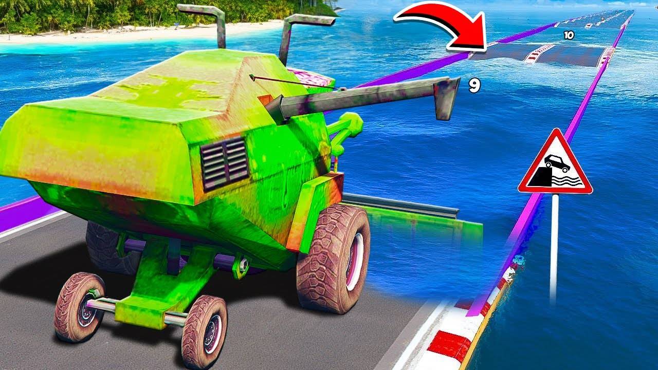 СМОЖЕТ ЛИ ГИГАНТСКИЙ ЗОМБИ ФРЭНК КОМБАЙН ПРОЕХАТЬ ГЛУБОКУЮ ЯМУ С ВОДОЙ ГТА 5 МОДЫ МУРКА смотреть онлайн