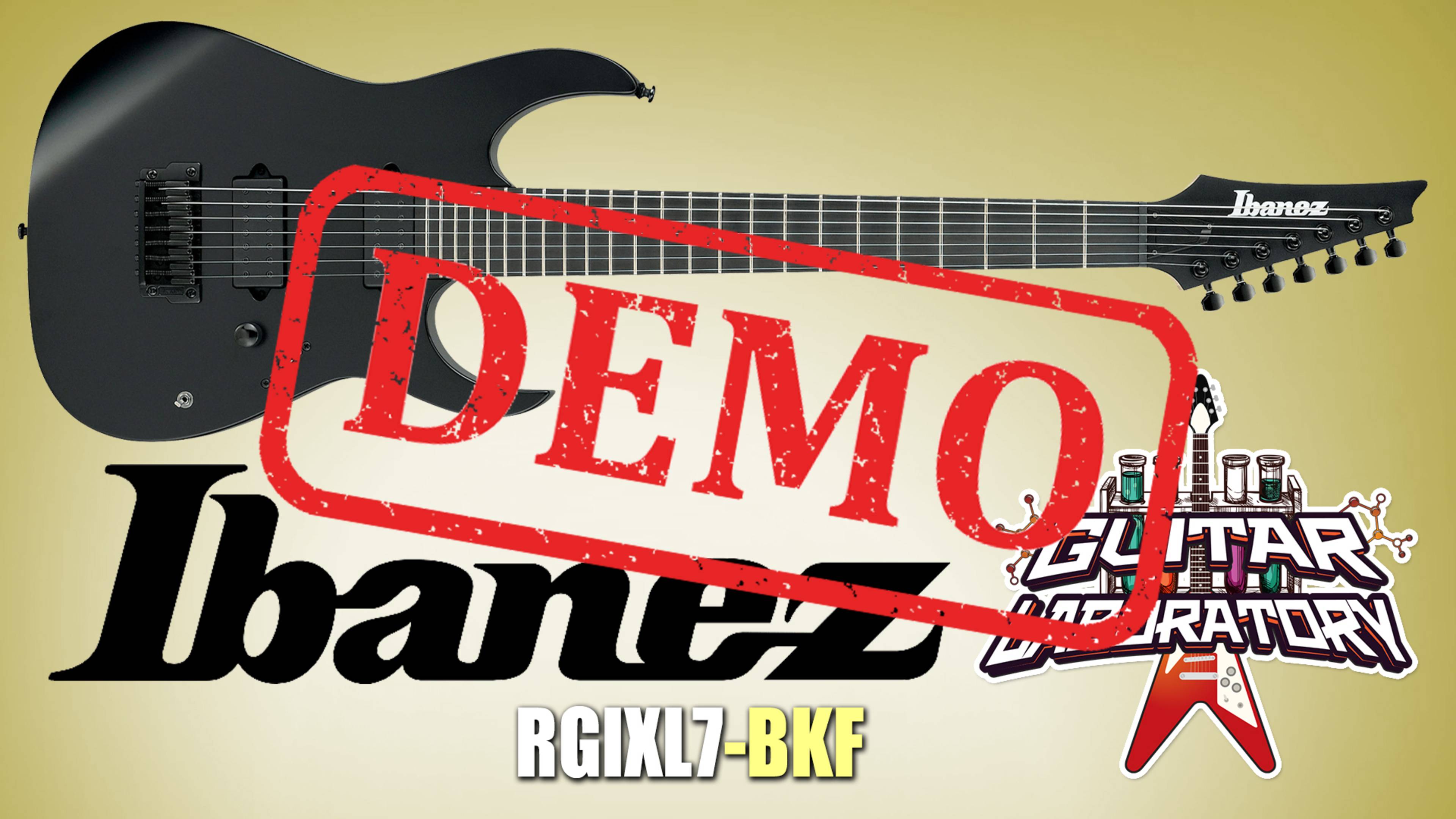 Электрогитара IBANEZ RGIXL7-BKF - демонстрация звучания смотреть онлайн