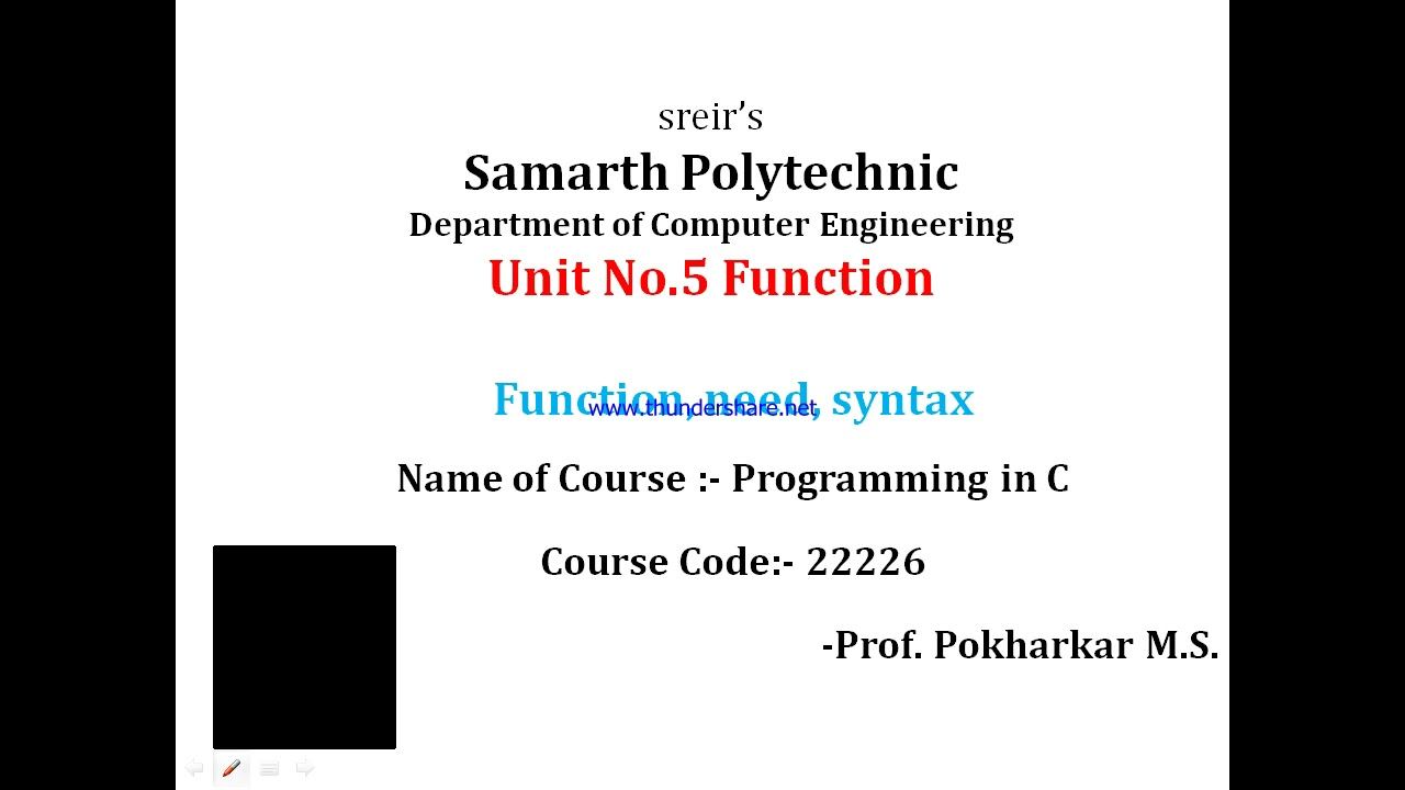 Function in C | Programming in C смотреть онлайн