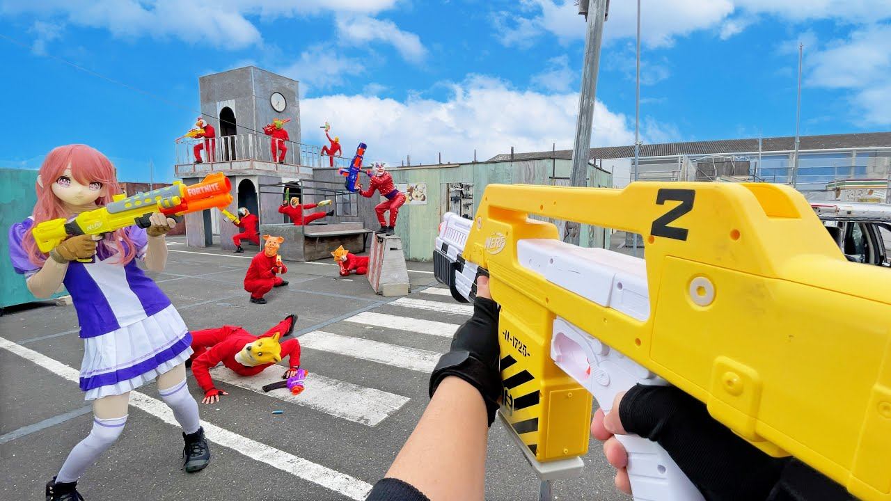 Nerf War | Amusement Park Battle 27 (Nerf First Person Shooter) смотреть онлайн