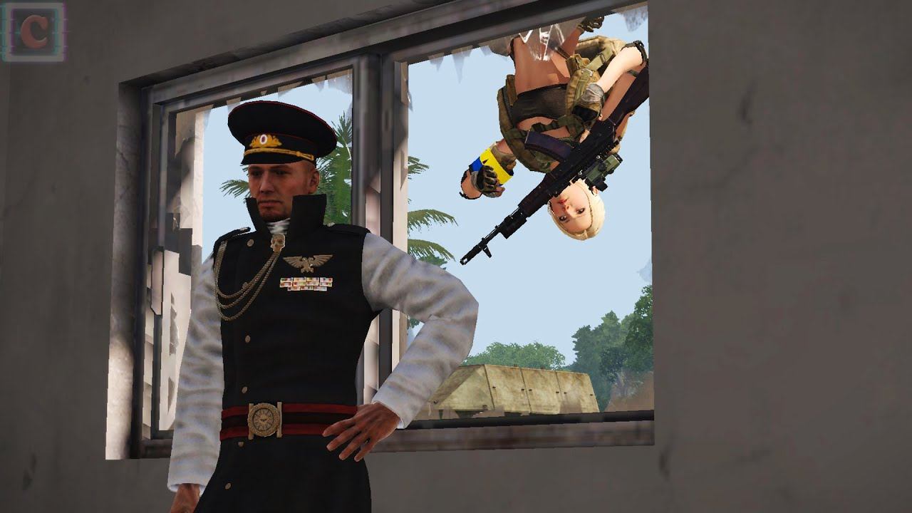 A Russian Evil General was assassinated by a female NATO marine at a base near Kherson, Arma 3 смотреть онлайн