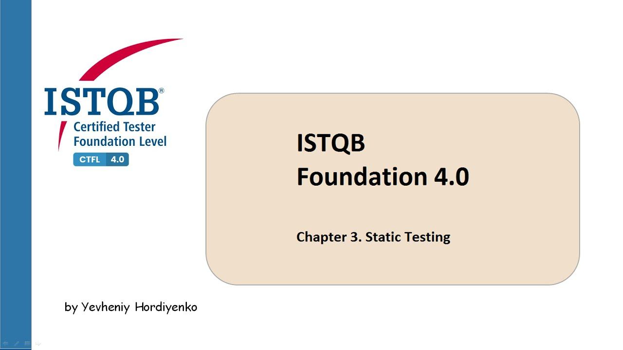 ISTQB Foundation level 4.0 FULL course | Chapter 3. Static Testing | ISTQB Tutorial [RUS] смотреть онлайн