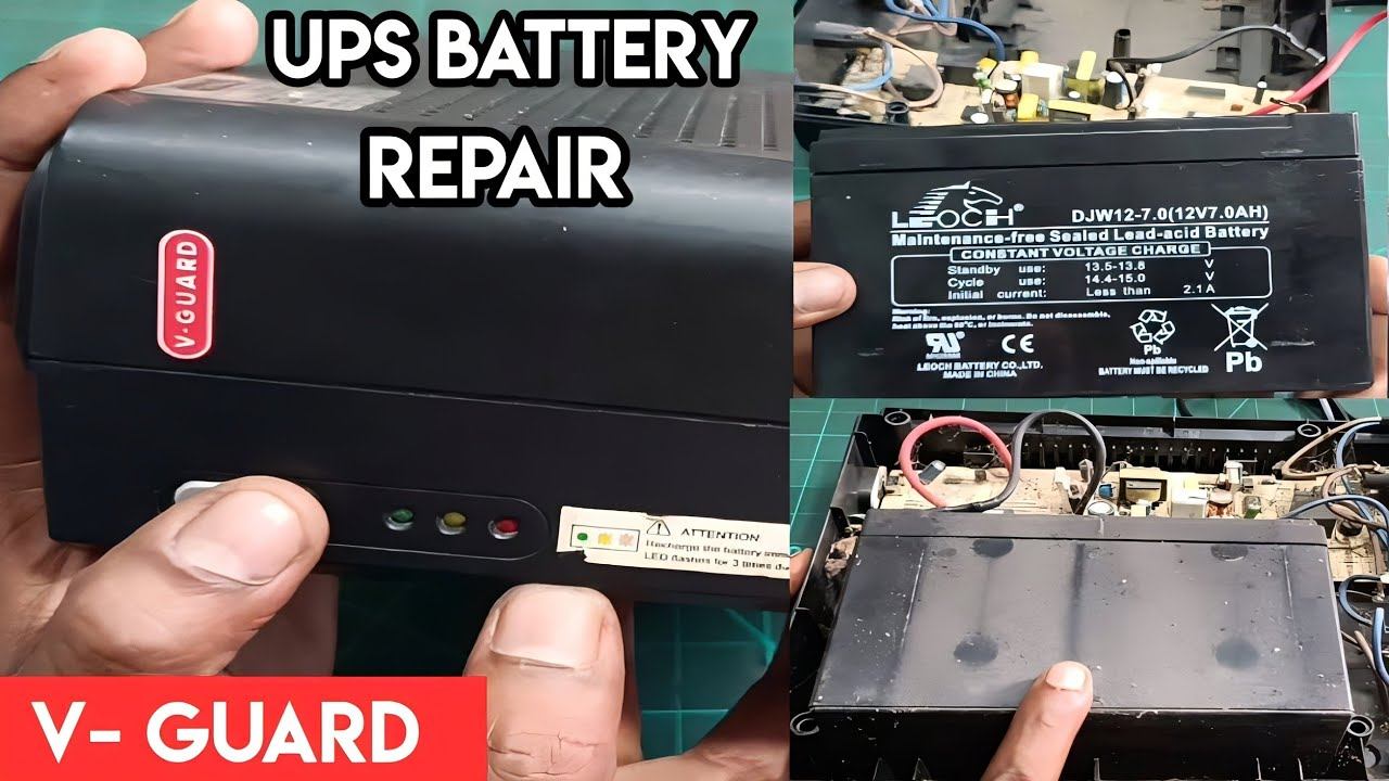 V- Guard UPS Rechargeable Battery Repair at Home смотреть онлайн