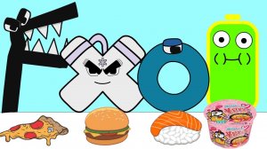 Low Battery 🤟Alphabet Lore F O X | ASMR 🍖 Mukbang Animation | Animate Animation