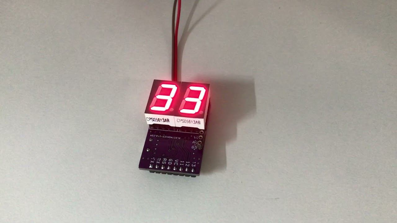 ARDUINO COMPATIBLE 2 DIGIT 7 SEGMENT DISPLAY смотреть онлайн