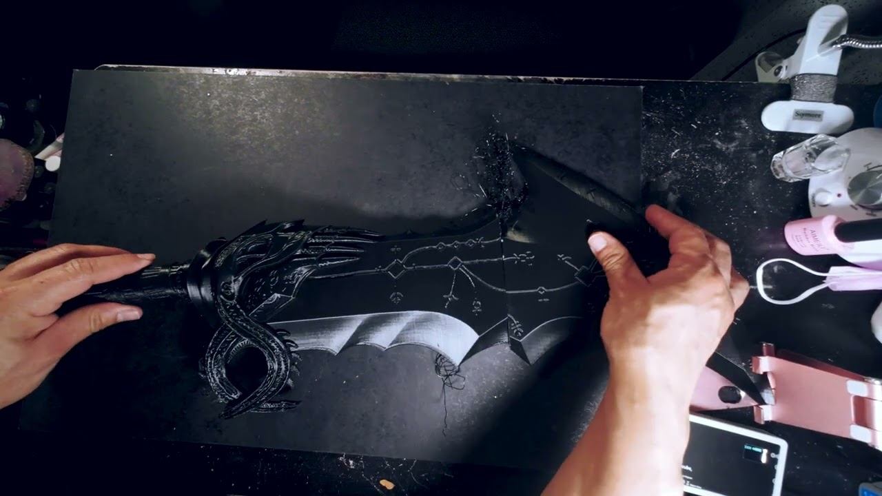 GOD OF WAR BLADES OF CHAOS 3D PRINTED смотреть онлайн