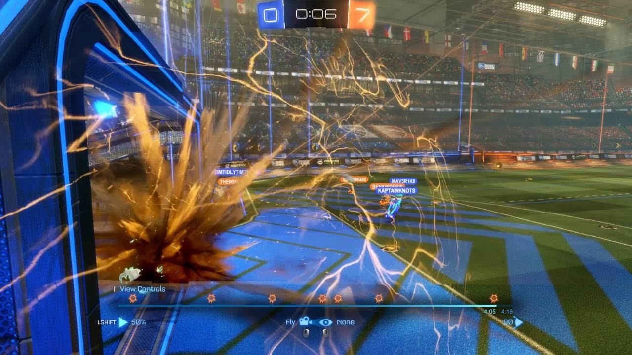 My best Rocket league goal so far! 3v3 areal dubble hit смотреть онлайн