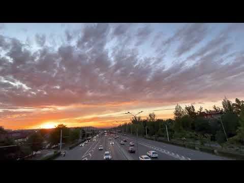 Любимый город Алматы. Закат после грозы. Лето  2021