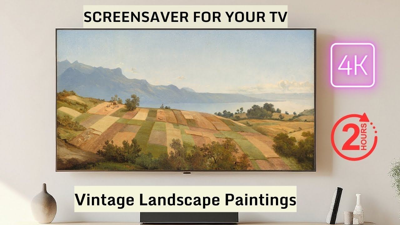 Art Slideshow for Your TV | Vintage Landscape Paintings | 4K UHD | No Sound смотреть онлайн