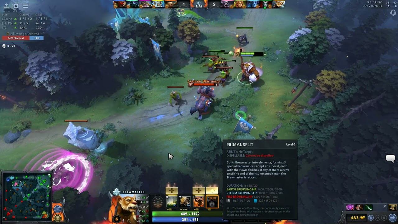 DOTA 2 MOMENTS: How to use Primal Split смотреть онлайн