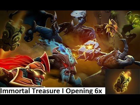 Dota 2 6x Immortal Treasure I Chest Opening смотреть онлайн