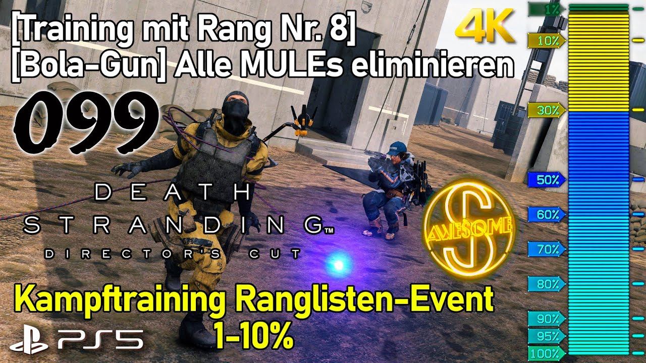 Death Stranding PS5 #099 • Training mit Rang #8 [Bola-Gun] 1-10% [S] • Director's Cut смотреть онлайн