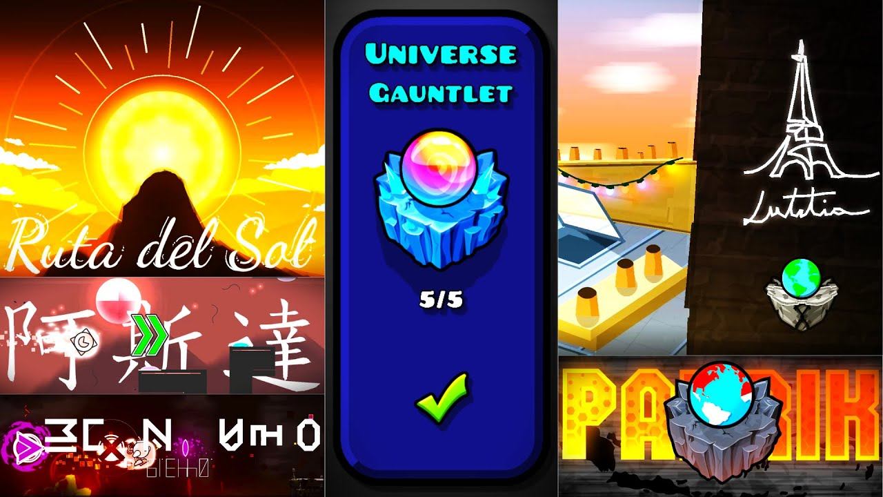 Universe Gauntlet completed! [Geometry Dash 2.2 Stuff #5] смотреть онлайн