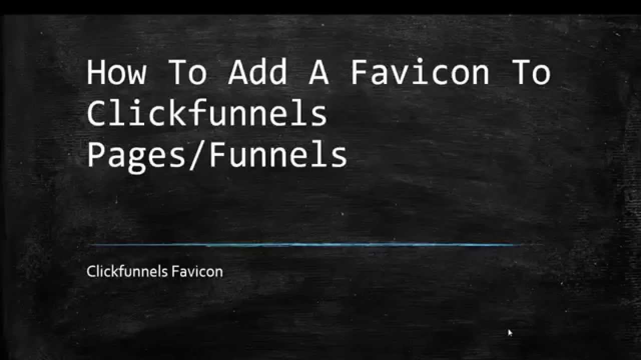 How To Add A Favicon To Clickfunnels Pages And Funnels смотреть онлайн