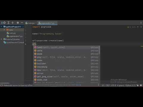 Generate QR Code in Python смотреть онлайн