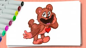 Как нарисовать улыбающиеся твари Мишка Бобби / How to draw Bobby Bearhug - Smiling Critters