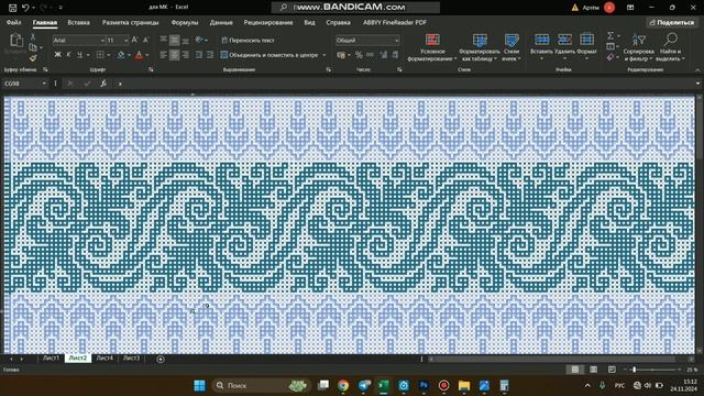 3 - Делаем схему под нужный размер и рассчитываем расход пряжи / Мозаичное вязание от А до Я смотреть онлайн