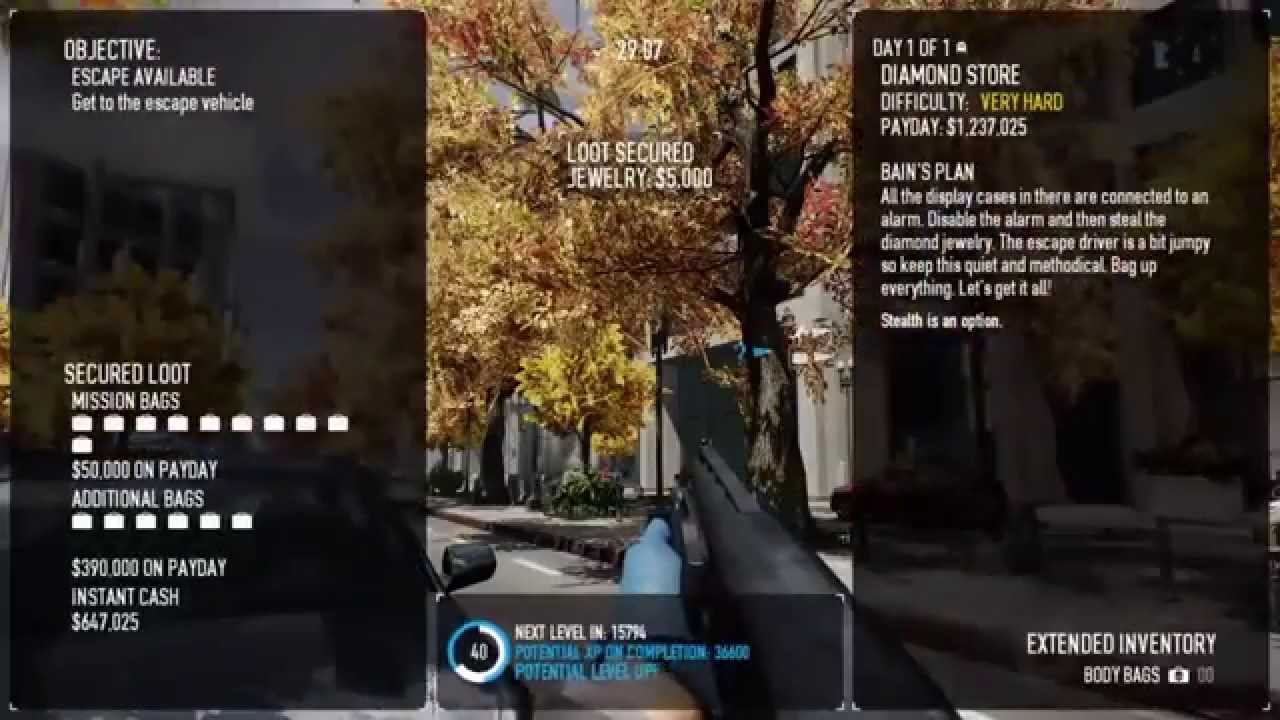 Payday 2: Crimewave Edition: Diamond Store Solo Stealth смотреть онлайн