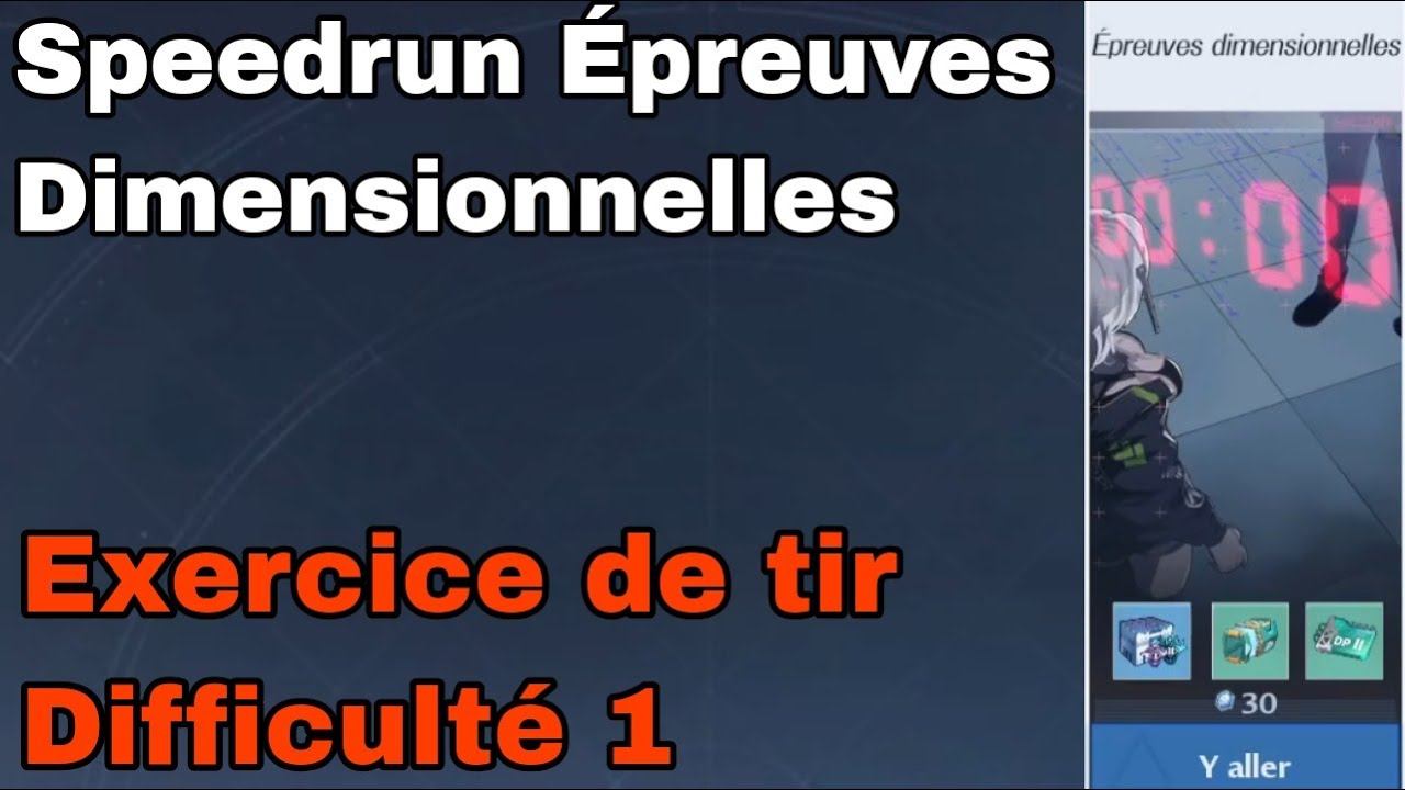 GUIDE SPEEDRUN ÉPREUVES DIMENSIONNELLES Exercice de tir Difficulté 1 Tower of Fantasy FR смотреть онлайн