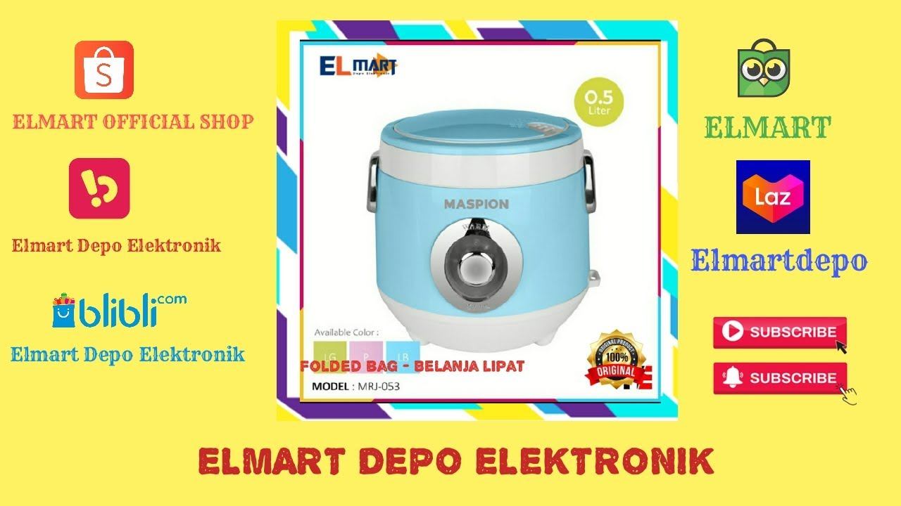 Maspion Mini Travel Cooker MRJ 053 Rice Cooker Mini 0,5 Liter Cocok untuk Anak Kos atau Travelling смотреть онлайн