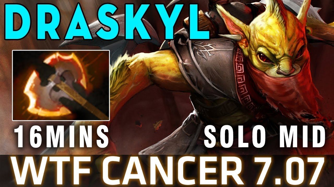 WTF CANCER - Bounty Hunter Solo Mid Rush Battle Fury by Draskyl - DOTA 2 7.07 смотреть онлайн