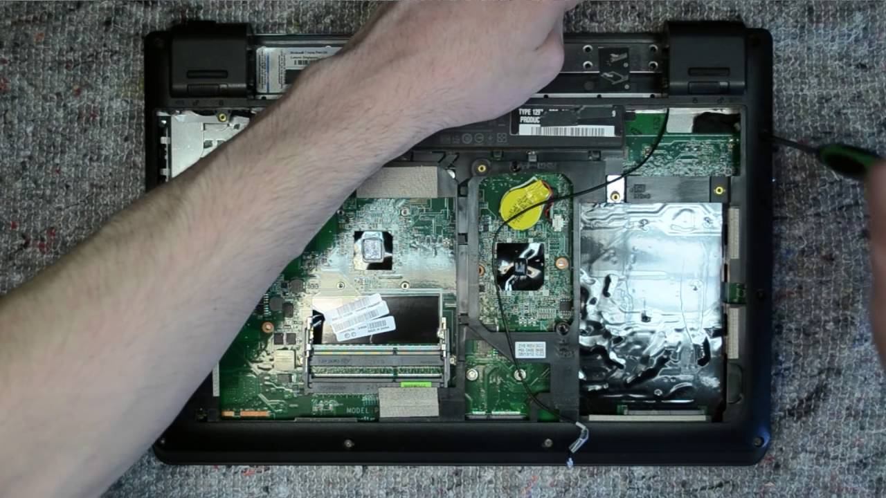 Lenovo E325 laptop disassembly, take apart, teardown tutorial смотреть онлайн