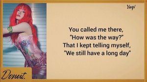 YUQI AND MINNIE - EveryTime Lyrics