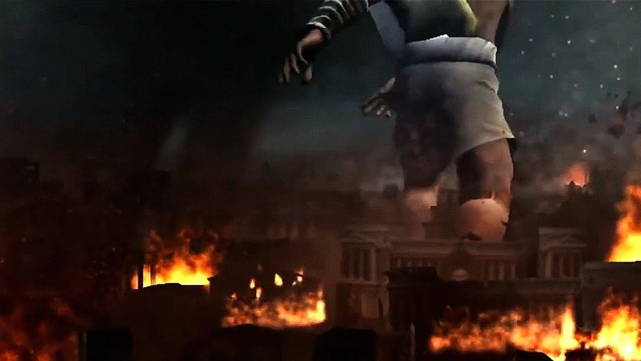Zeus Destroys Sparta - God Of War 2 [HD] смотреть онлайн