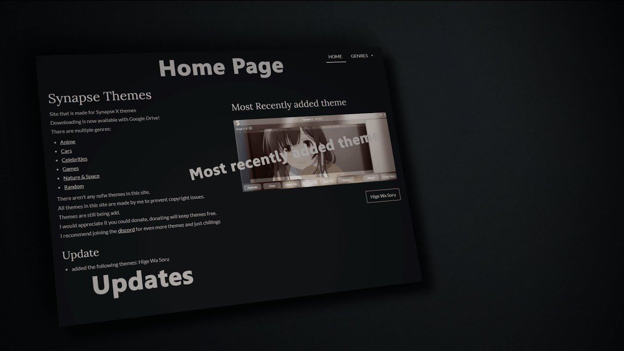 Synapse X Themes - Site & Discord смотреть онлайн