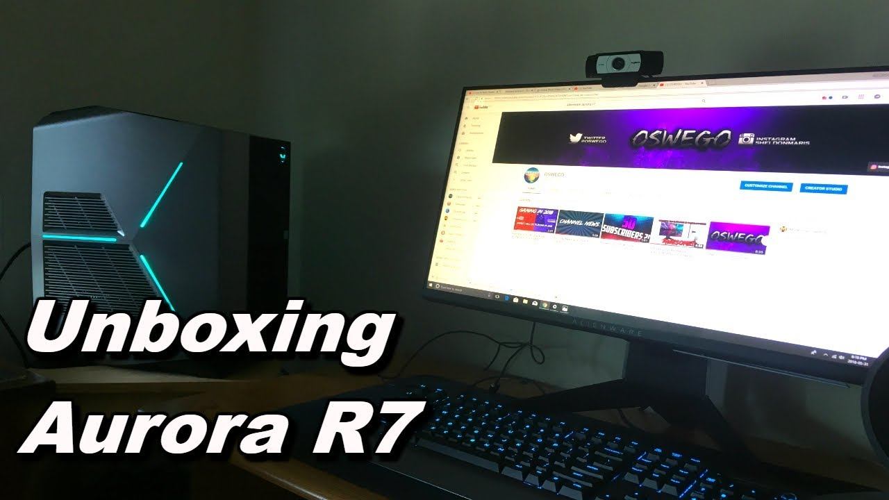 Alienware Aurora R7 unboxing!! смотреть онлайн