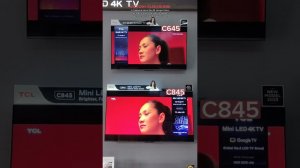 Picture comparison TCL QLED C645 VS C845 | Direct LED VS Mini led backlight