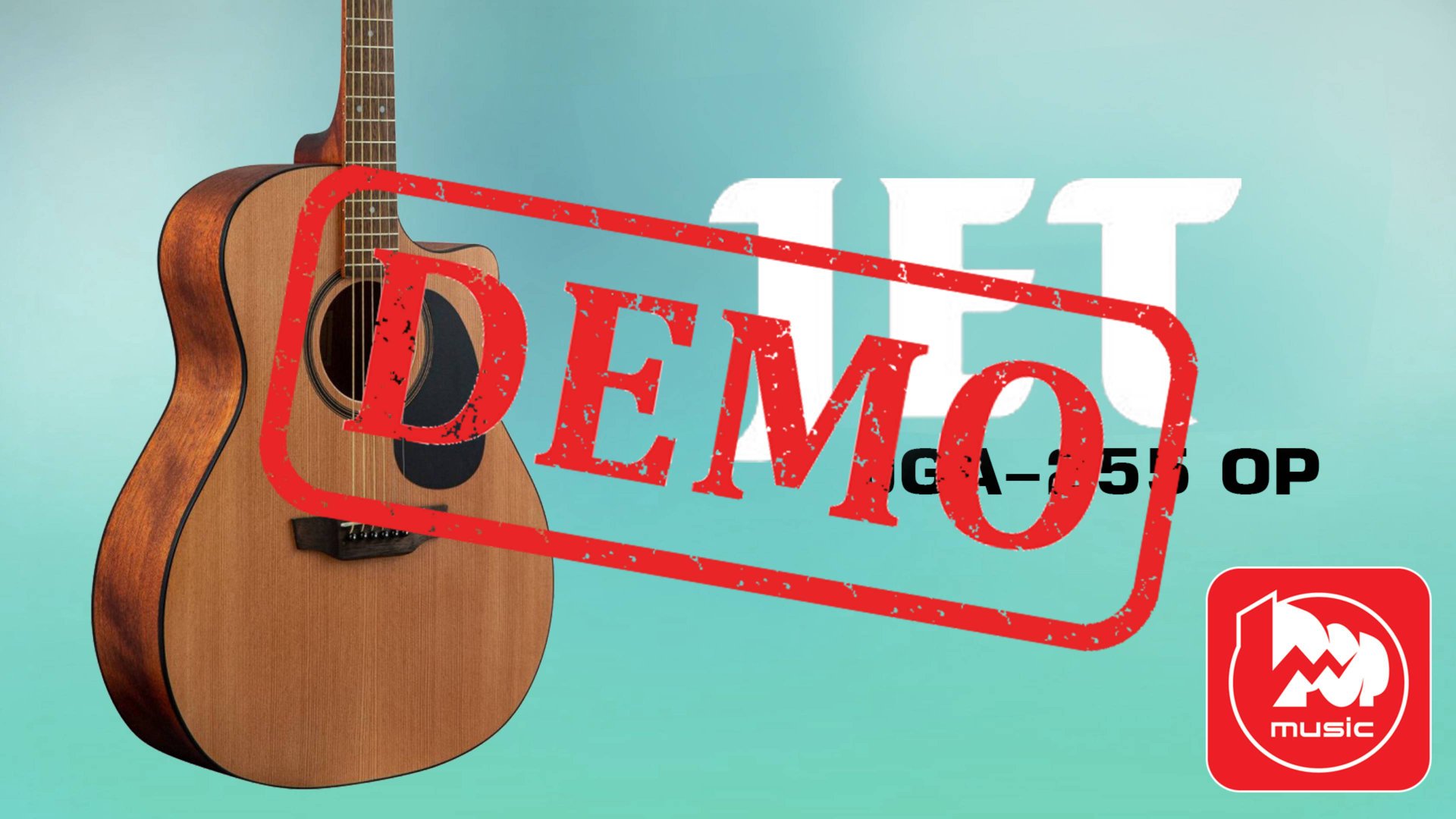 Акустическая гитара JET JGA-255 OP - демонстрация звучания смотреть онлайн