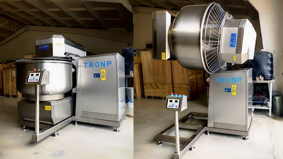 Тестомес TRONP самоопрокидывающаяся тестомесильная машина TP-90 смотреть онлайн