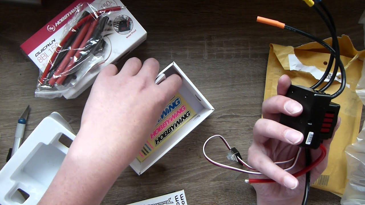 Unboxing: Hobbywing QUICRUN WP-8BL & TENSHOCK TS SC-401 V2 3800KV смотреть онлайн