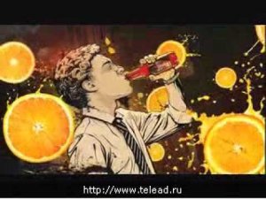 Реклама Burn: Новый Burn с соком