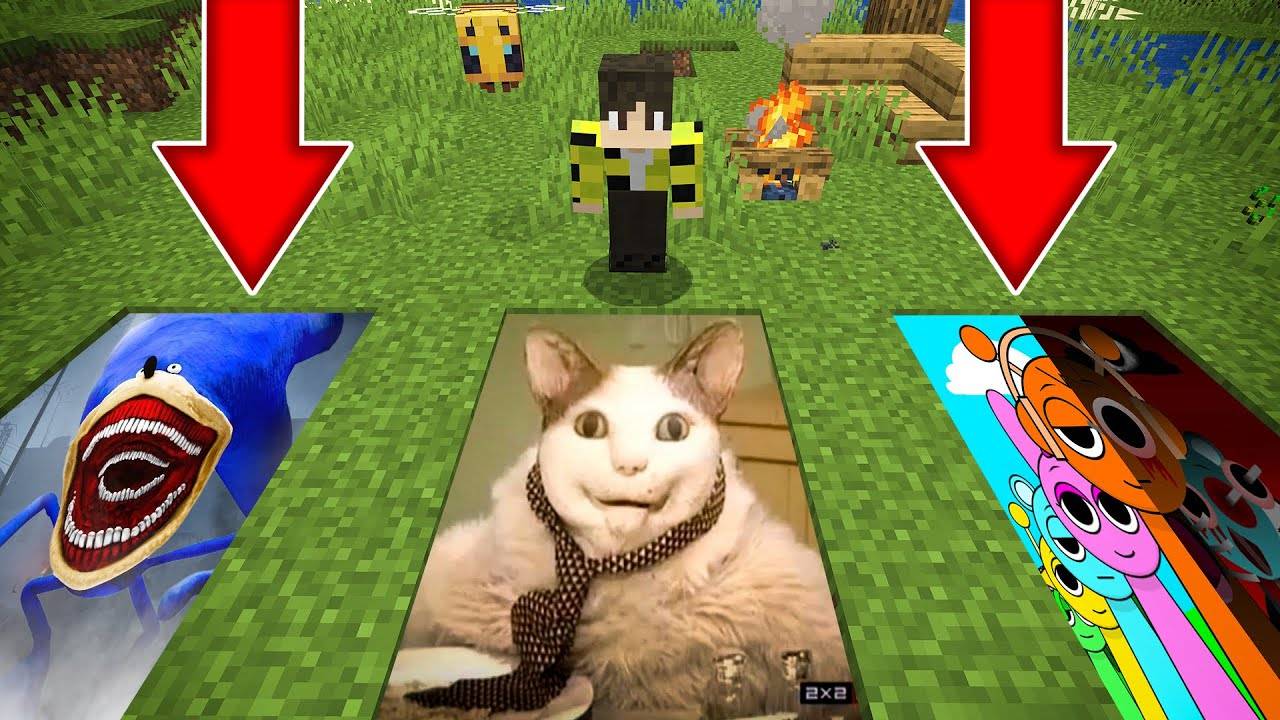 ВЫБЕРИ ПРАВИЛЬНУЮ ЯМУ БУ ИСПУГАЛСЯ НЕ БОЙСЯ СОНИК ПОЖИРАТЕЛЬ СПРУНКИ В МАЙНКРАФТ БИТВА смотреть онлайн