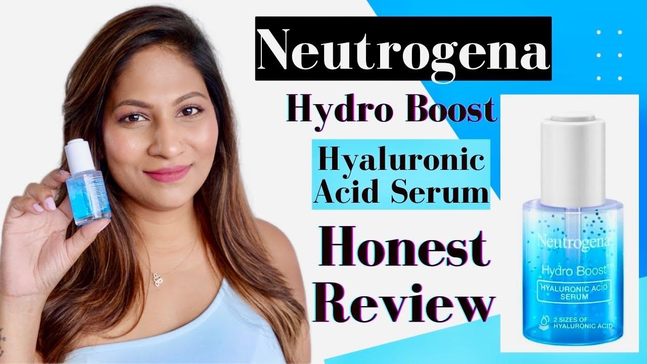 Neutrogena Hydro Boost Serum | Neutrogena Hyaluronic Acid Serum Review | Serum For Dry Skin смотреть онлайн