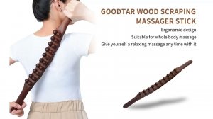 Guasha Wood Stick Tools Wooden Therapy Scraping Lymphatic Drainage Massager
