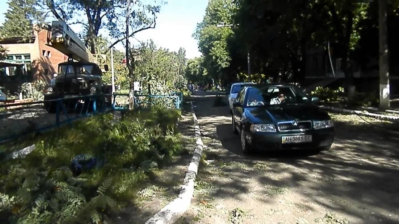 Артобстрел Краматорска 01 07 2014 Вид на улицу Хмельницкого смотреть онлайн