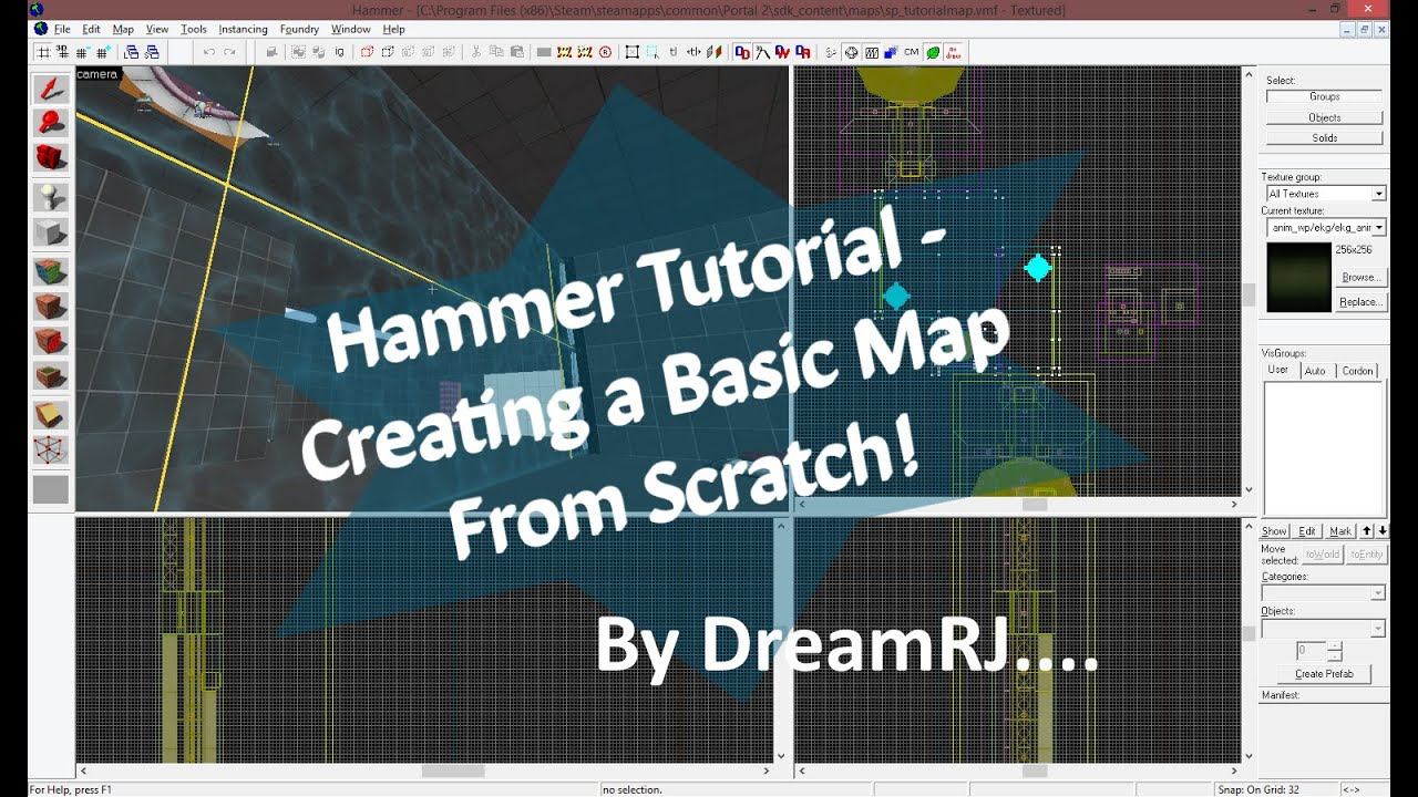 Hammer Editor Tutorial - Creating A Basic Portal 2 Map! смотреть онлайн