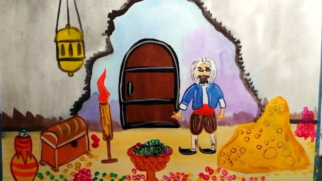 Как нарисовать сказку "Али Баба и 40 разбойников" смотреть онлайн