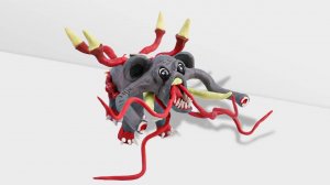 Лепим ZOOCHOSIS Слон МУТАНТ из Пластилина