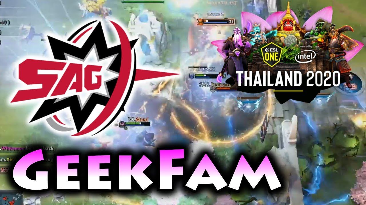 BATTLE FOR UPPER BRACKET PLAYOFFS ! GEEK FAM vs SAG - ESL One Thailand 2020 DOTA 2 смотреть онлайн