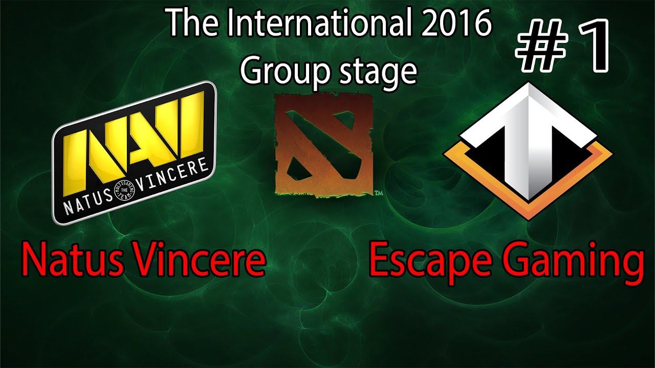 NaVi vs Escape Gaming The International 2016 Group Stage Game 1 [9 min Top Replay] RU смотреть онлайн